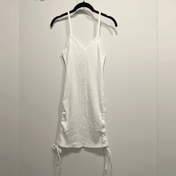 Steve Madden Ivory Spaghetti Strap Mini Dress Size Medium - Picture 3 of 9